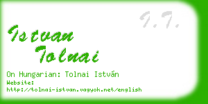 istvan tolnai business card